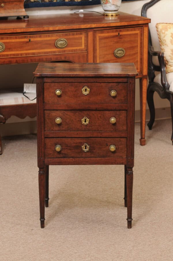 Directoire Walnut Chiffonier / Bedside Table, French Late 18th Century - Image 13