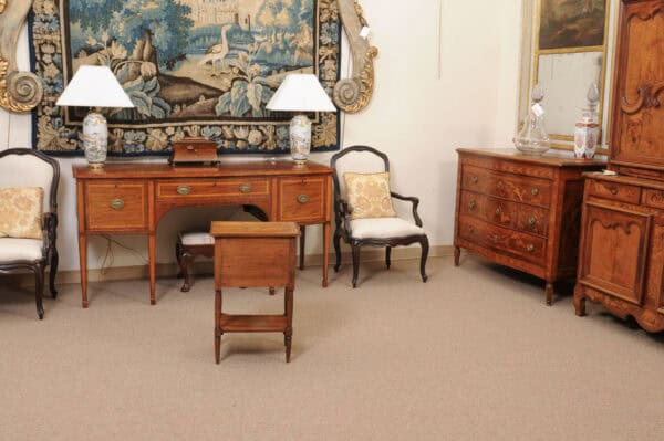 18th Century French Walnut Chiffonier / Bedside Table with 3 Drawers - Image 9