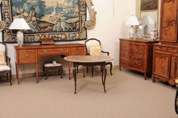 Oval 18th Century Tuscan Table with Painted Top - Image 8