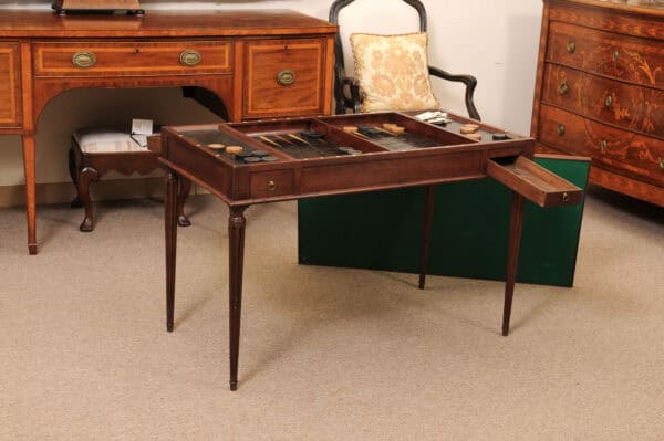 Late 18th Century French Mahogany Tric Trac Table - Image 6