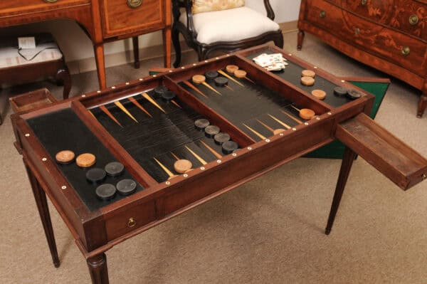 Late 18th Century French Mahogany Tric Trac Table - Image 7