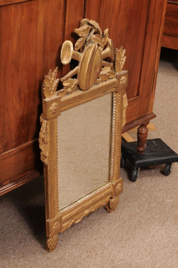 18th Century French Louis XVI Giltwood Mirror - Image 6