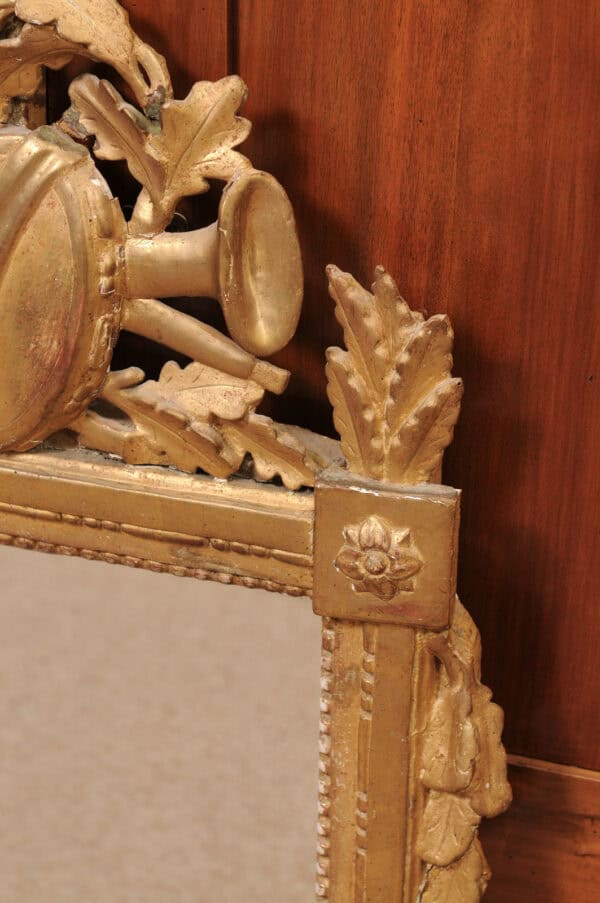 18th Century French Louis XVI Giltwood Mirror - Image 8