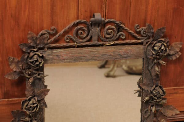 Wrought Iron Mirror France ca. 1900 - Image 12