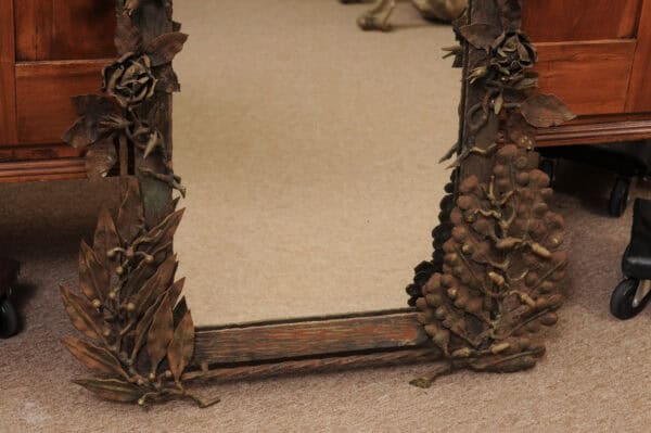 Wrought Iron Mirror France ca. 1900 - Image 11