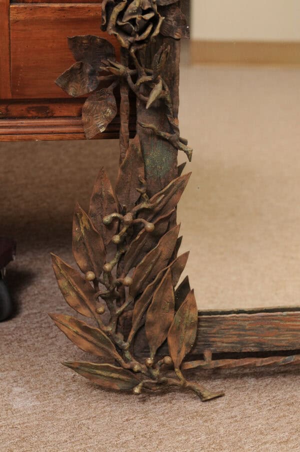 Wrought Iron Mirror France ca. 1900 - Image 10