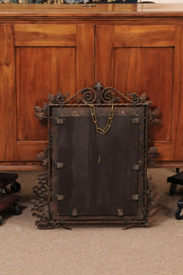 Wrought Iron Mirror France ca. 1900 - Image 3
