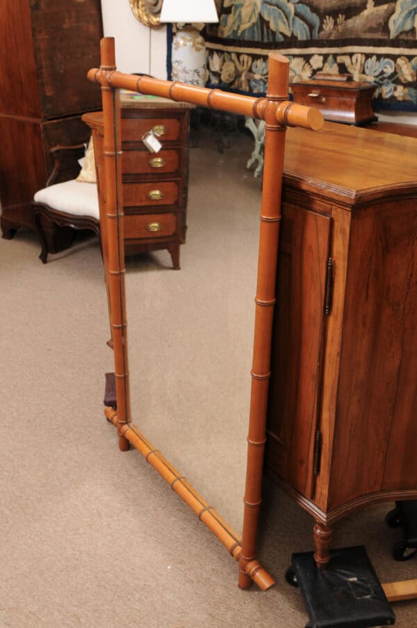 Bamboo Mirror France ca. 1880 - Image 13