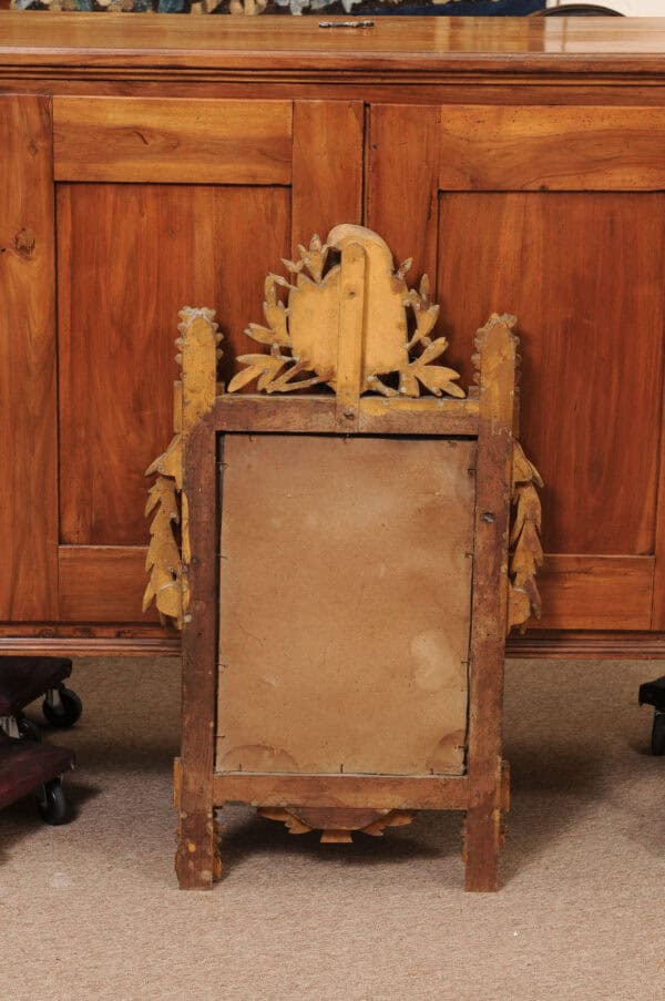 Late 18th Century French Louis XVI Silver Giltwood Mirror - Image 12