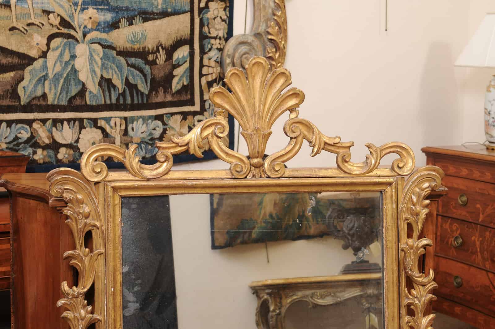 Large Italian Neoclassical Giltwood Mirror, Late 18th Century - Image 6