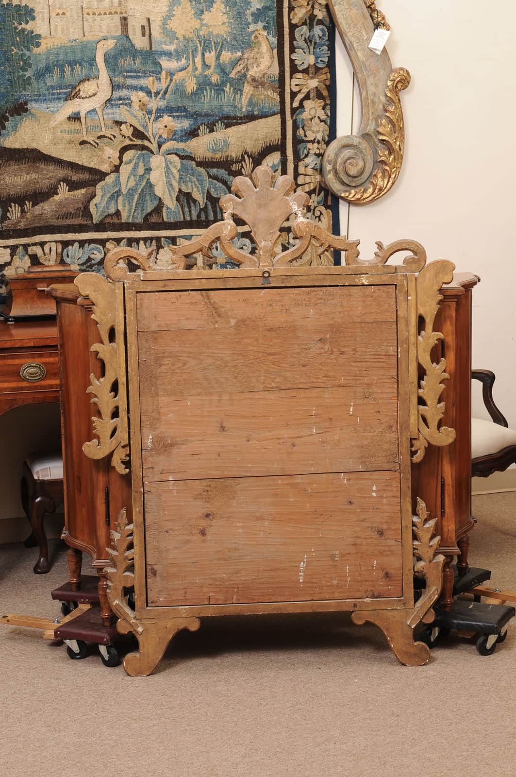 Large Italian Neoclassical Giltwood Mirror, Late 18th Century - Image 13