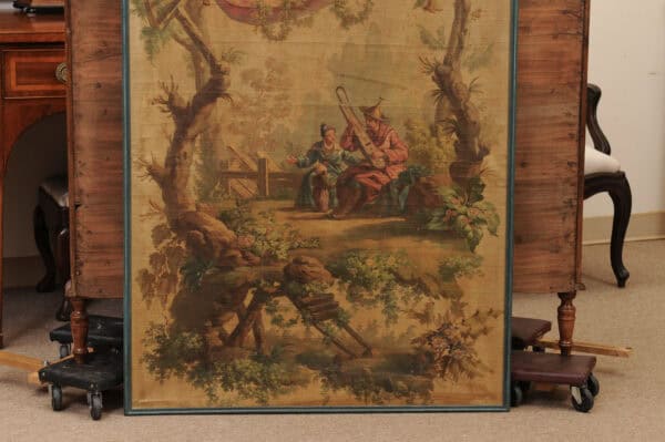 Large Framed Oil on Canvas Chinoiserie Scene Painting, 19th Century France - Image 7