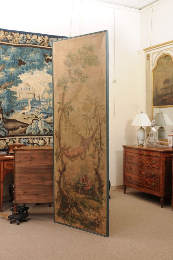 Large Framed Oil on Canvas Chinoiserie Scene Painting, 19th Century France - Image 10