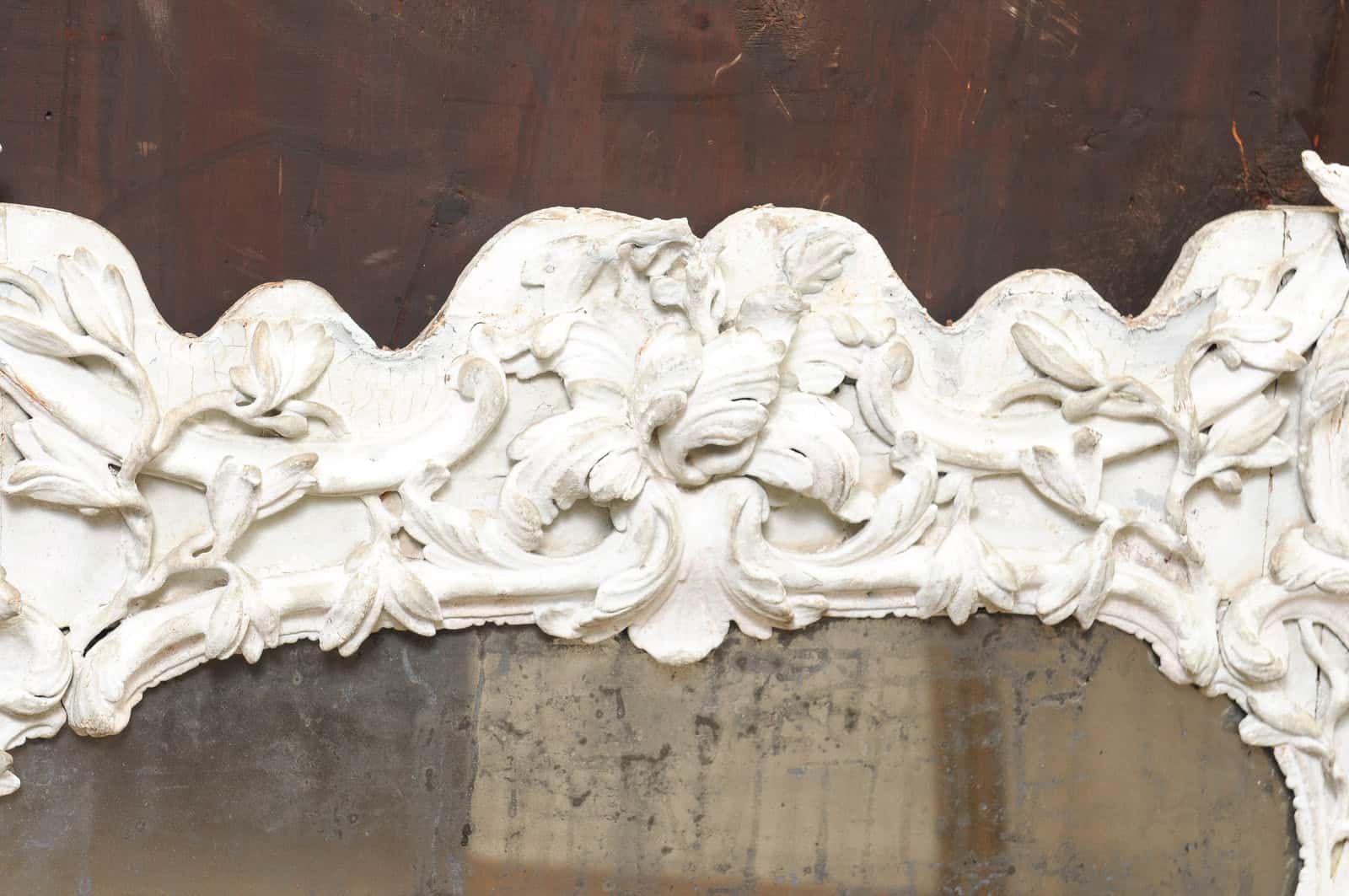 18th Century Louis XV Painted Mirror France ca. 1750 - Image 8