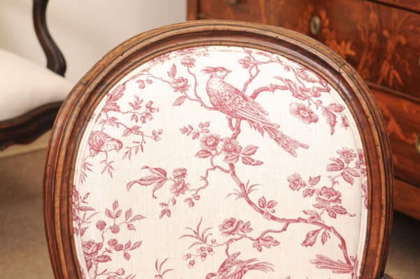 Pair of 18th Century French Louis XVI Walnut Bergeres ca. 1780 - Image 14