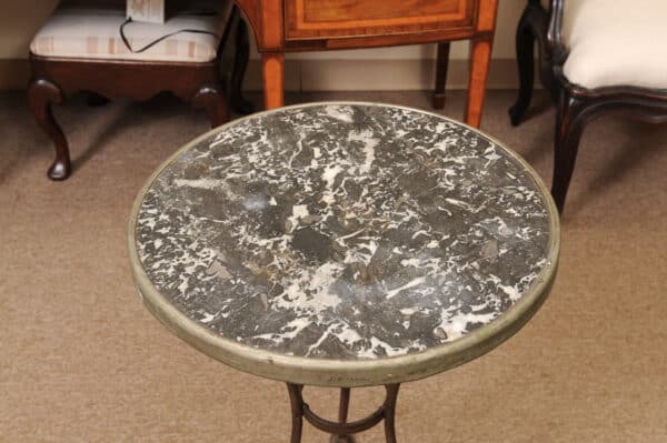 Pair of Bistro Tables ca 1900 France - Image 6
