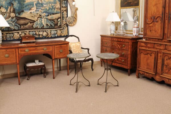Pair of Bistro Tables ca 1900 France - Image 12