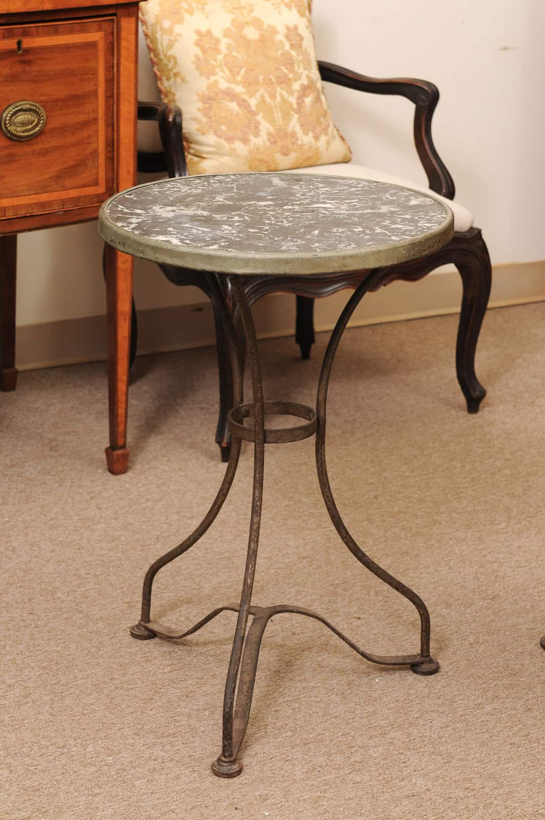 Pair of Bistro Tables ca 1900 France - Image 13