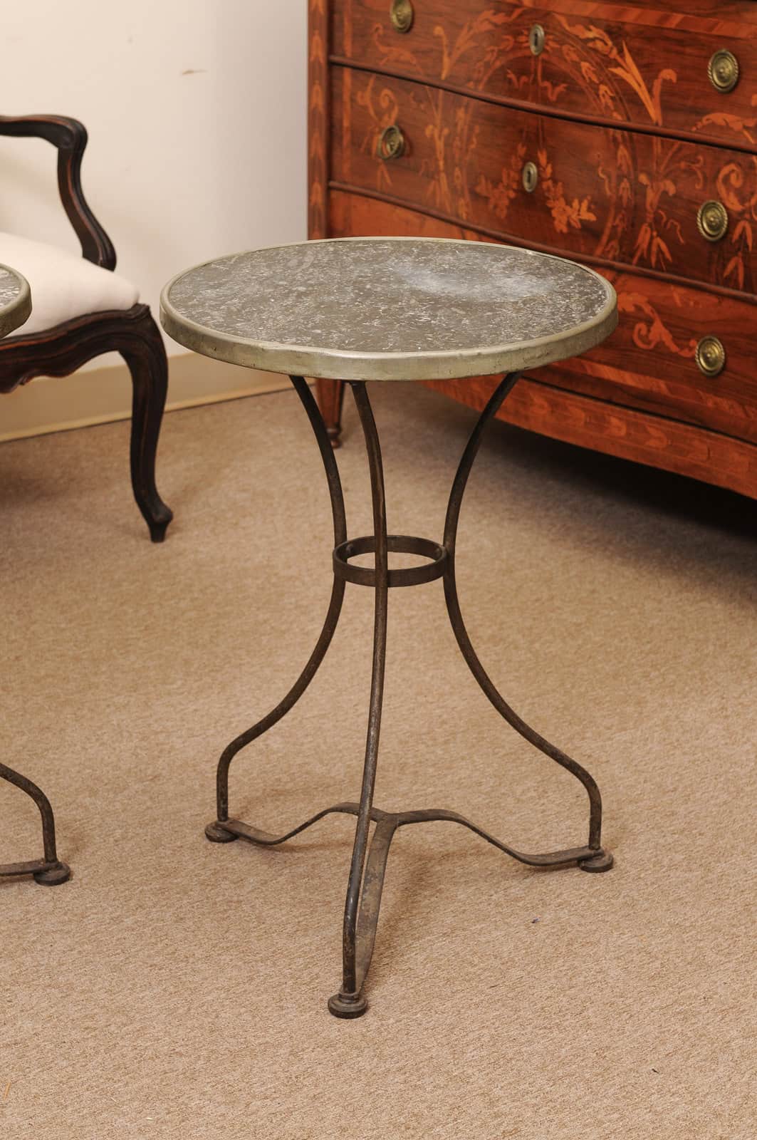 Pair of Bistro Tables ca 1900 France - Image 14