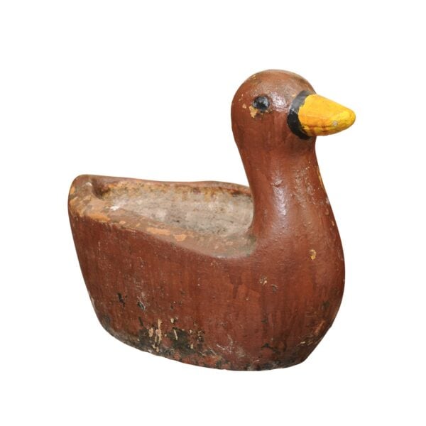 Painted Concrete Duck Jardiniere , France ca. 1920 - Image 2