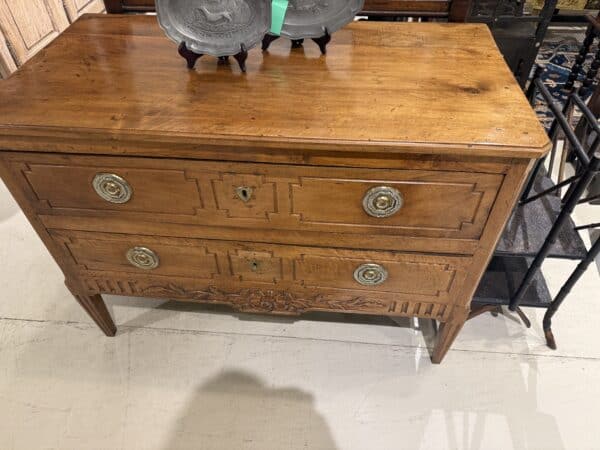 French Late 18th Century Louis XVI Walnut Commode
