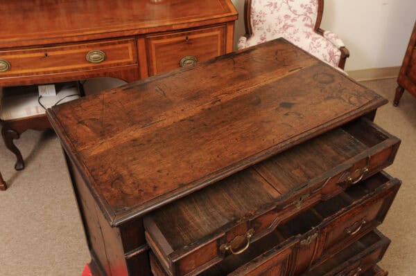 18th Century English Jacobean Style Oak and Walnut Chest - Image 6