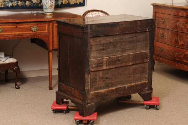 18th Century English Jacobean Style Oak and Walnut Chest - Image 10