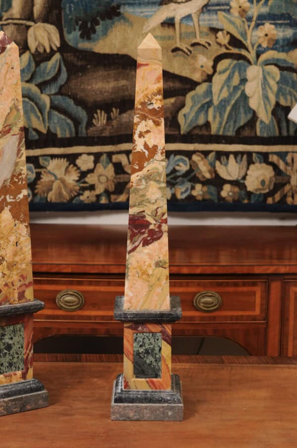 Pair of Large Marble Obelisks, France 20th C. - Image 6