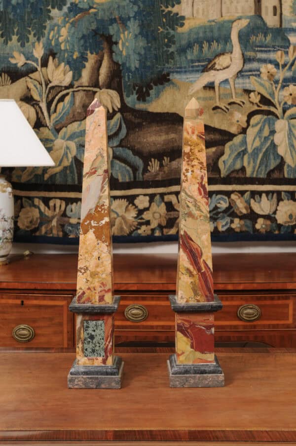 Pair of Large Marble Obelisks, France 20th C. - Image 10