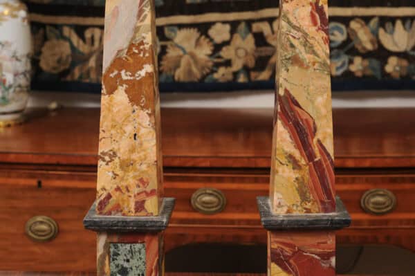 Pair of Large Marble Obelisks, France 20th C. - Image 12