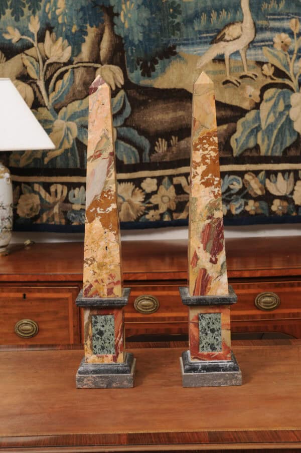 Pair of Large Marble Obelisks, France 20th C. - Image 14