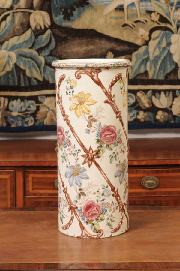 French Ceramic Umbrella Stand Early 20th Century - Image 9