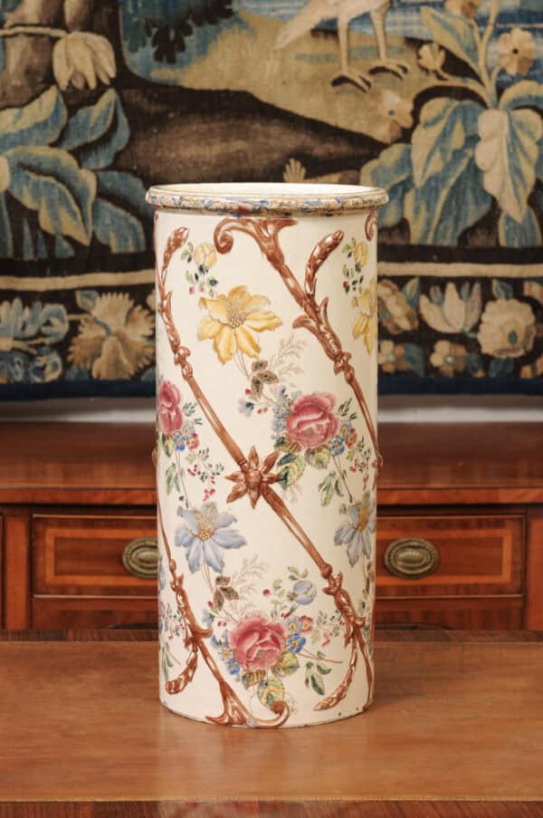 French Ceramic Umbrella Stand Early 20th Century - Image 10