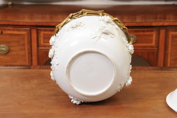 18th Century French St. Cloud Covered Soup Tureen with Applied Leaves & Flower Clusters (Repaired) - Image 15