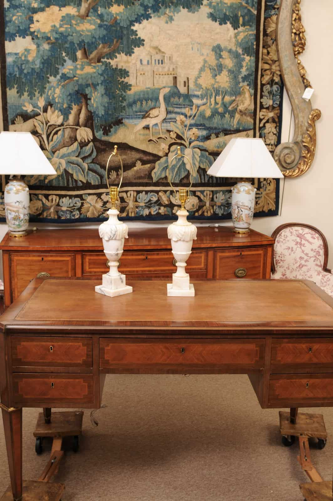 Pair of Alabaster Lamps, 20th Century - Image 6