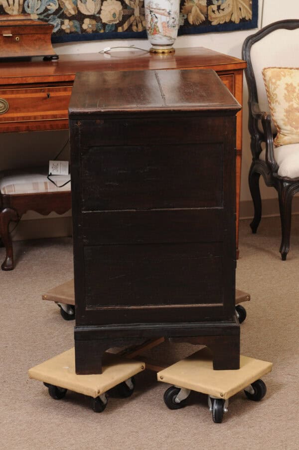 18th Century Jacobean Style Oak Chest with Bobbin Moulding, 4 Drawers and Bracket Feet - Image 7