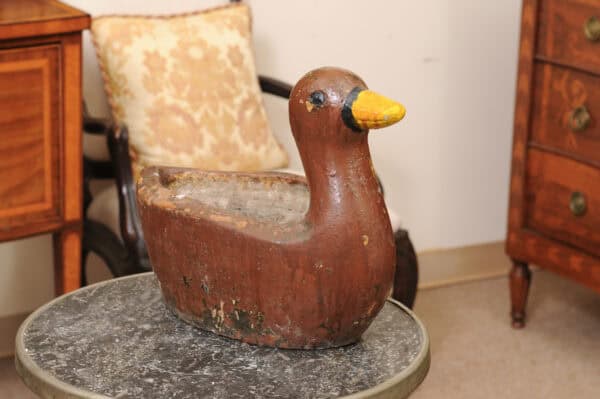 Painted Concrete Duck Jardiniere , France ca. 1920 - Image 3