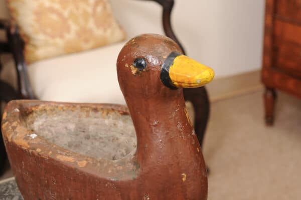 Painted Concrete Duck Jardiniere , France ca. 1920 - Image 5