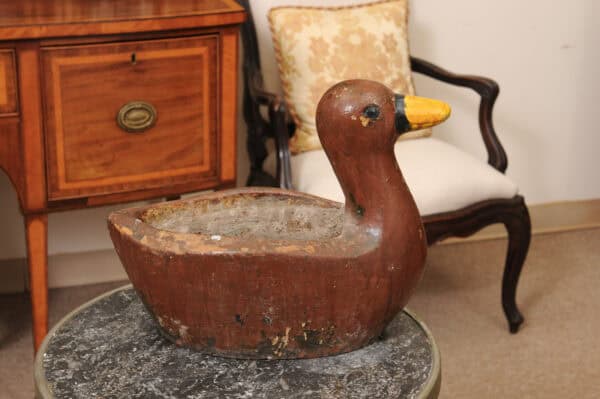 Painted Concrete Duck Jardiniere , France ca. 1920 - Image 6