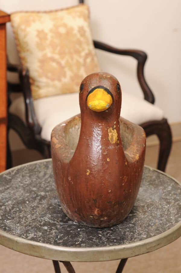 Painted Concrete Duck Jardiniere , France ca. 1920 - Image 12
